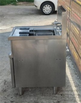 Μεταχειρισμένη Φριτέζα Αερίου Επιδαπέδια Μονή 14Lt 40x70x87Cm DEXION 